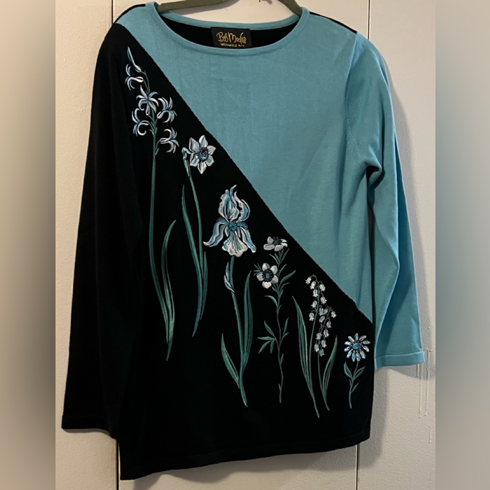 BOB MACKIE WEARABLE ART SWEATER (S)